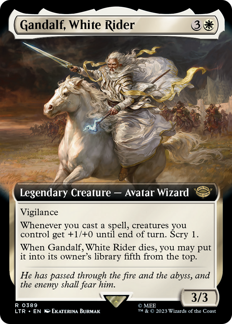 Gandalf, White Rider - Extended Art [LTR-389]