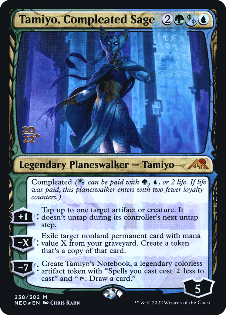 Tamiyo, Compleated Sage - Prerelease Promo [PNEO-238s]