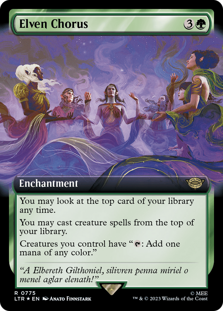 Elven Chorus - Extended Art - Surge Foil [LTR-775]