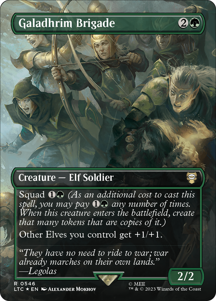 Galadhrim Brigade - Borderless - Surge Foil [LTC-546]