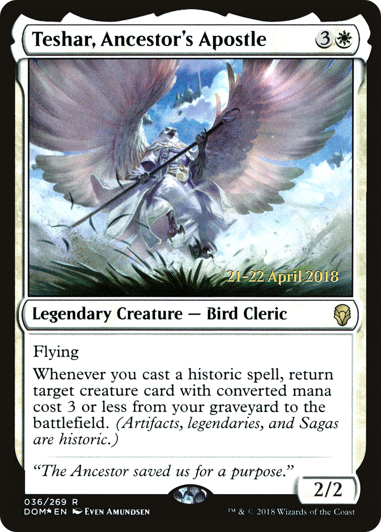 Teshar, Ancestor's Apostle - Prerelease Promo [PDOM-36s]