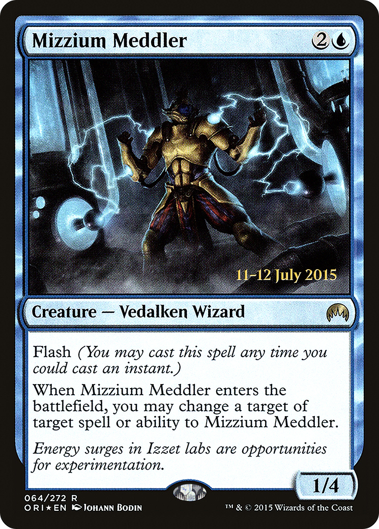 Mizzium Meddler - Prerelease Promo [PORI-64s]