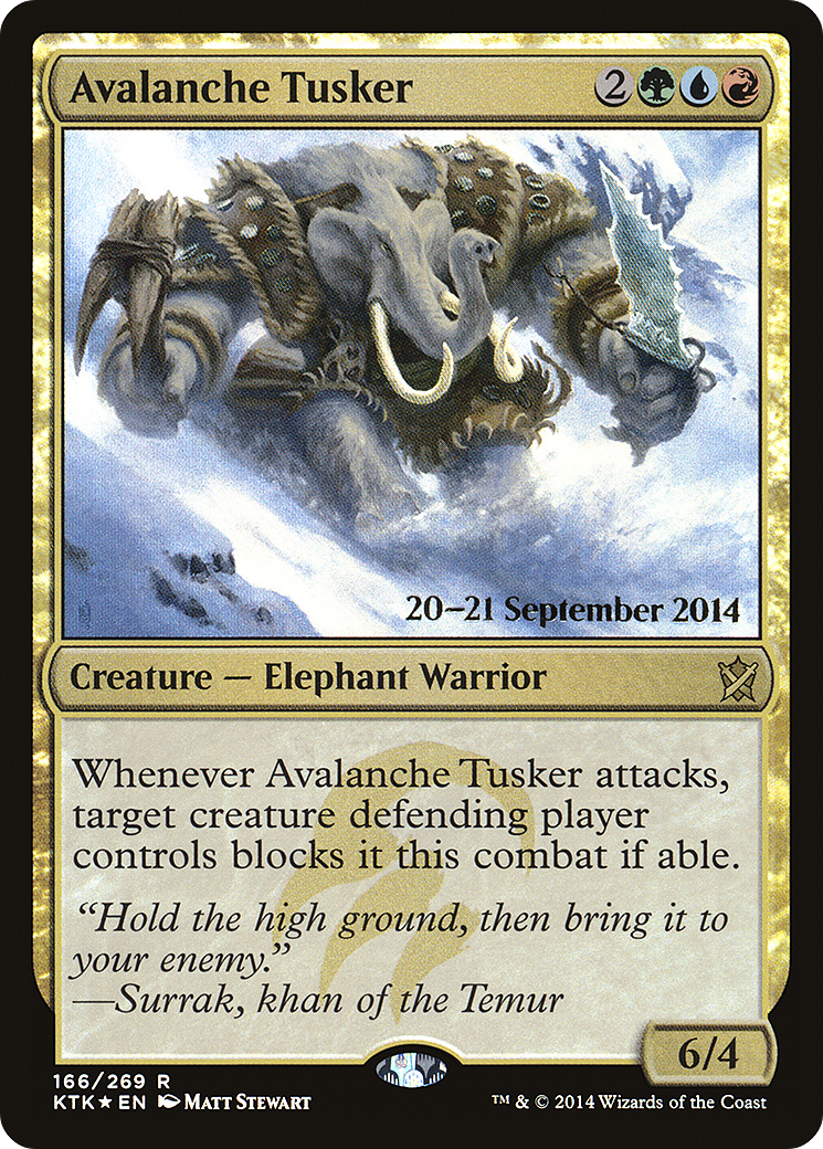 Avalanche Tusker - Prerelease Promo [PKTK-166s]