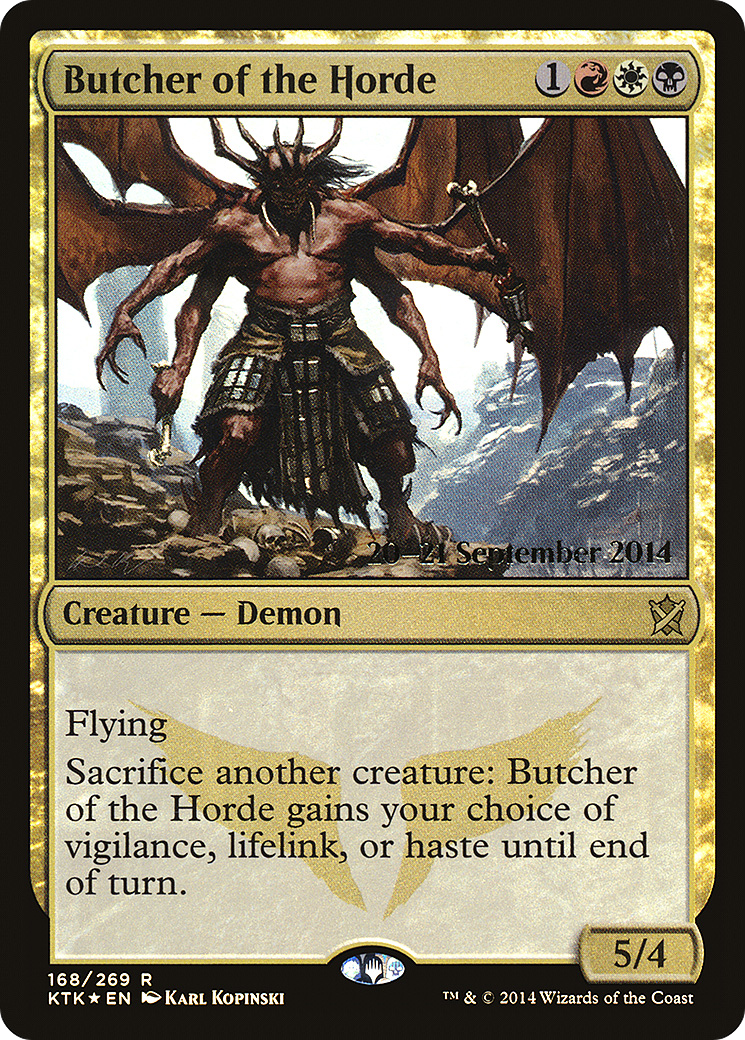 Butcher of the Horde - Prerelease Promo [PKTK-168s]