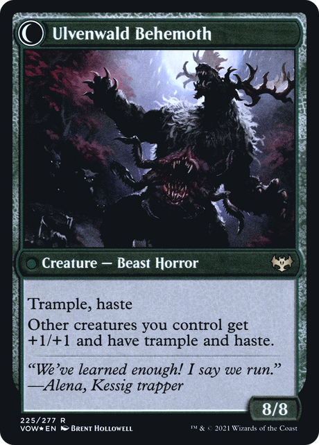 Ulvenwald Oddity // Ulvenwald Behemoth - Prerelease Promo [PVOW-225s]