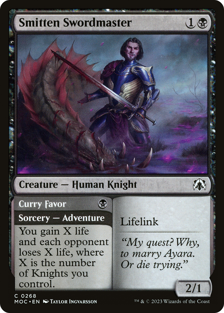 Smitten Swordmaster // Curry Favor [MOC-268]