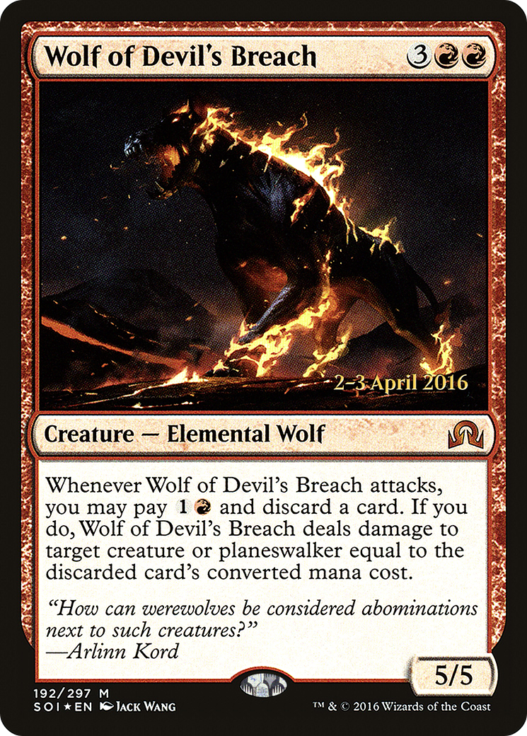 Wolf of Devil's Breach - Prerelease Promo [PSOI-192s]