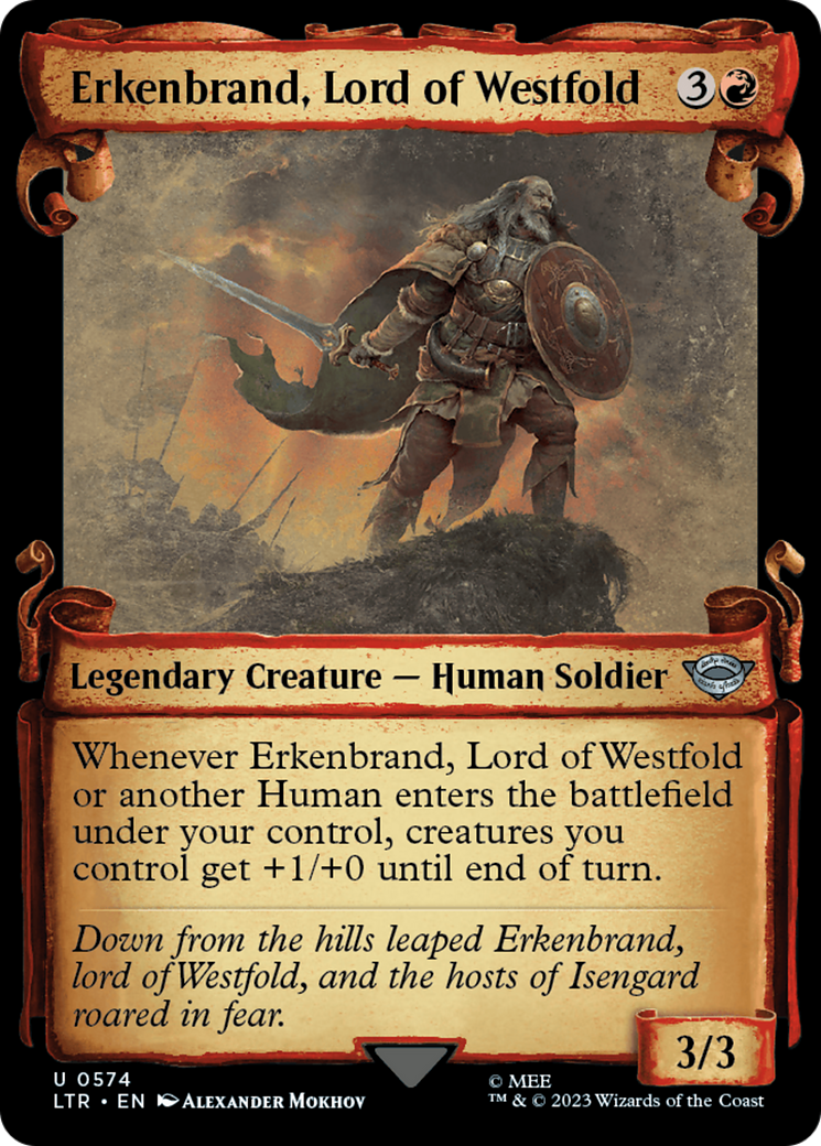 Erkenbrand, Lord of Westfold - Scroll Showcase [LTR-574]