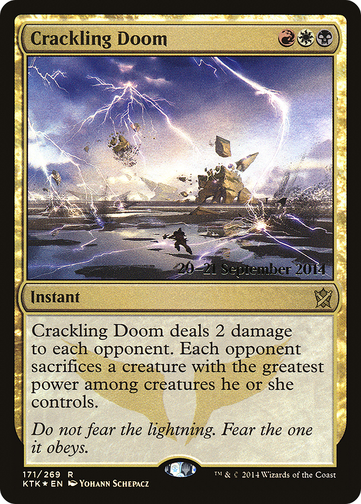 Crackling Doom - Prerelease Promo [PKTK-171s]