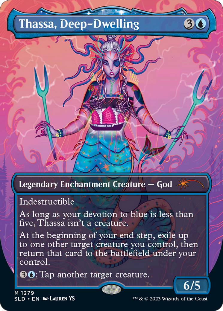 Thassa, Deep-Dwelling - Borderless - Full Art [SLD-1279]
