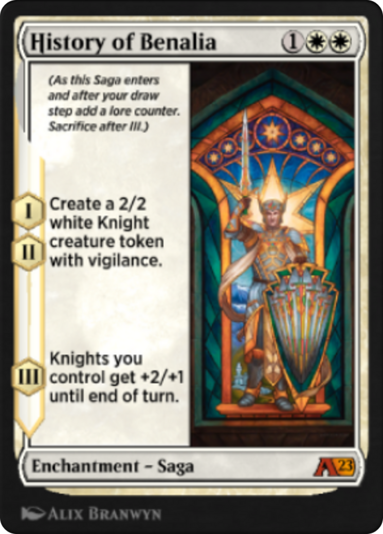 History of Benalia [DOM-21y]