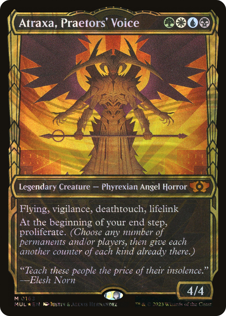 Atraxa, Praetors' Voice - Showcase - Halo Foil - Full Art [MUL-163]