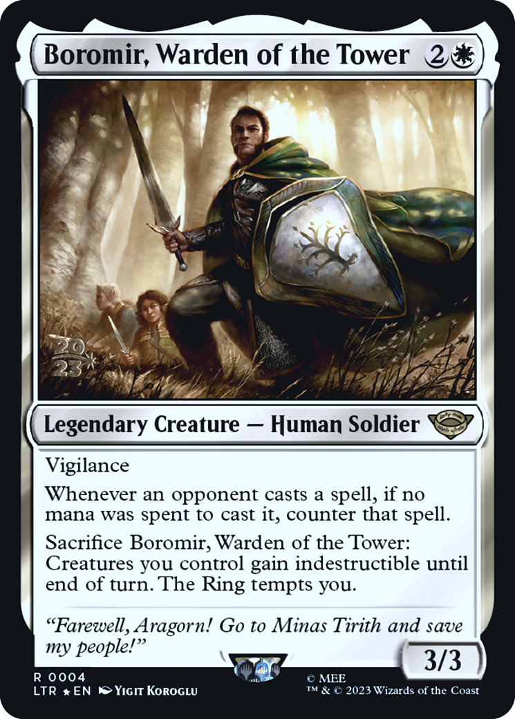 Boromir, Warden of the Tower - Prerelease Promo [PLTR-4s]