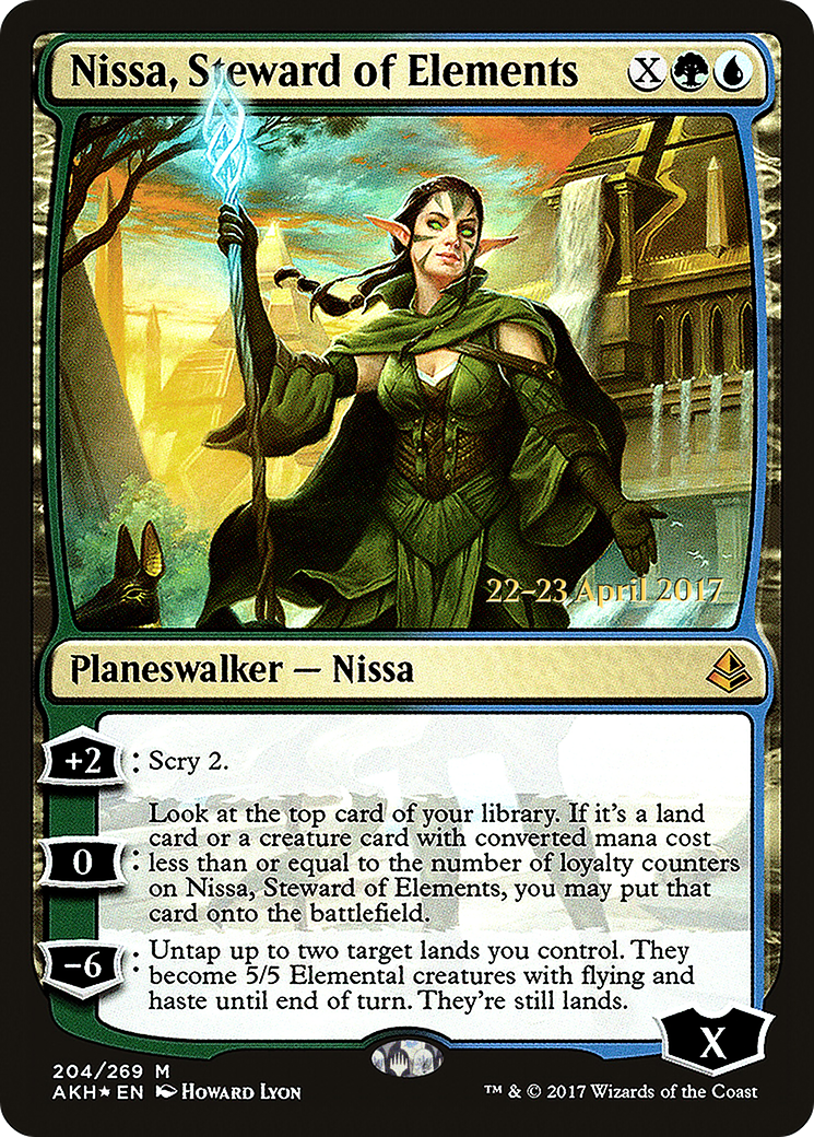 Nissa, Steward of Elements - Prerelease Promo [PAKH-204s]