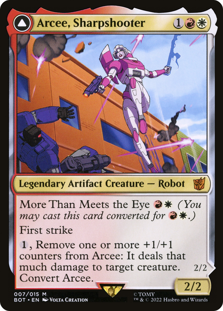 Arcee, Sharpshooter // Arcee, Acrobatic Coupe [BOT-7]