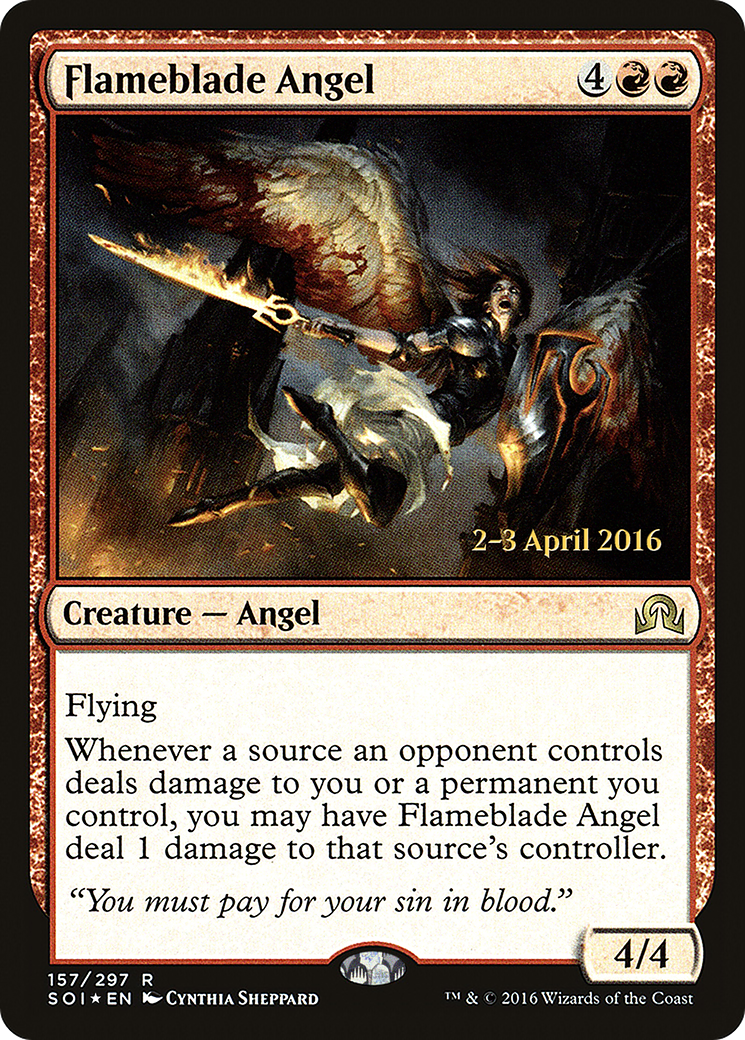 Flameblade Angel - Prerelease Promo [PSOI-157s]