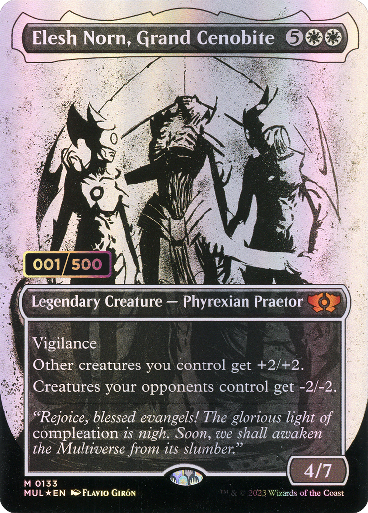 Elesh Norn, Grand Cenobite - Borderless - Showcase - Serialized - Full Art [MUL-133z]