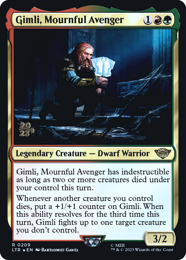 Gimli, Mournful Avenger - Prerelease Promo [PLTR-209s]