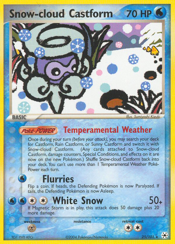 Snow-cloud Castform [EX5-25]