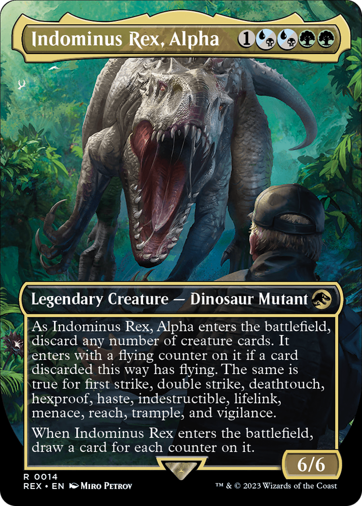 Indominus Rex, Alpha - Borderless - Full Art [REX-14]