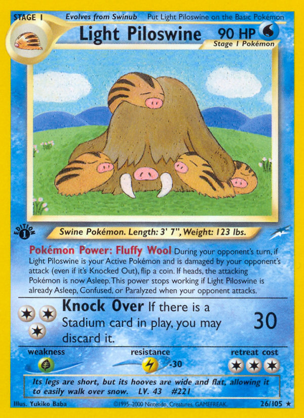 Light Piloswine [NEO4-26]