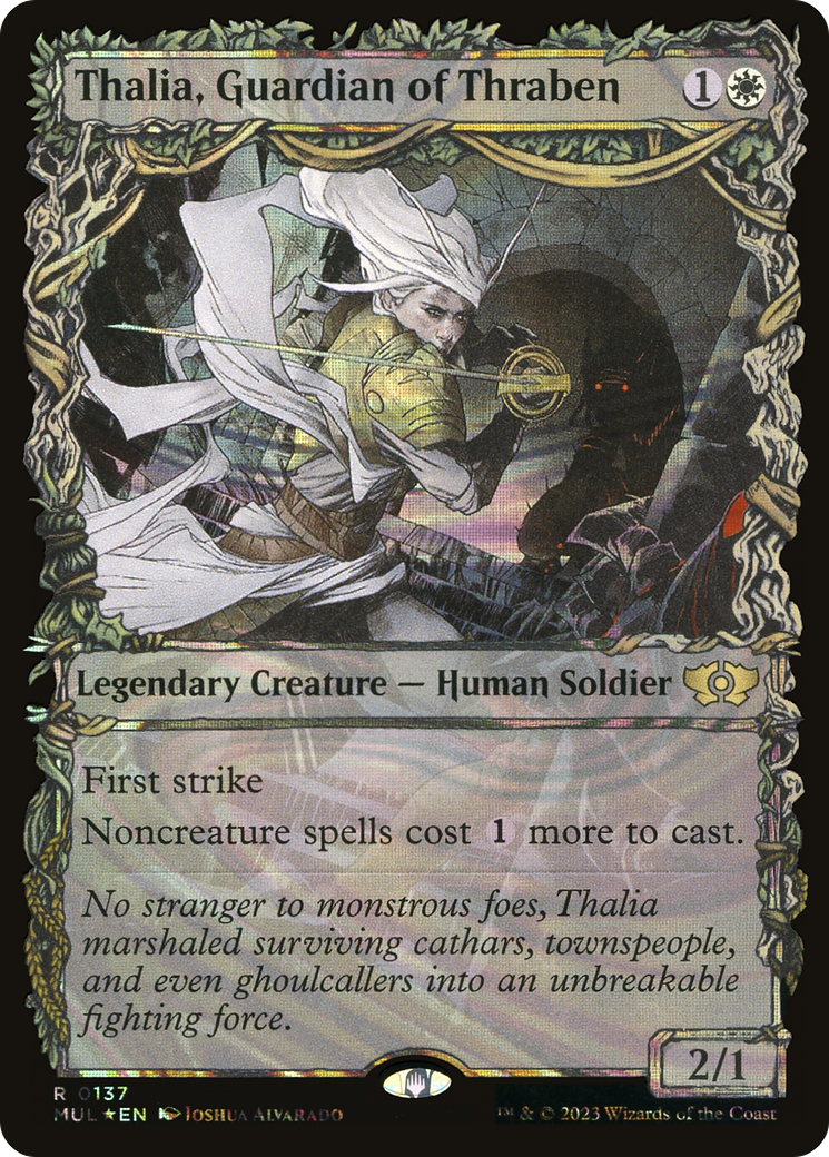 Thalia, Guardian of Thraben - Showcase - Halo Foil - Full Art [MUL-137]