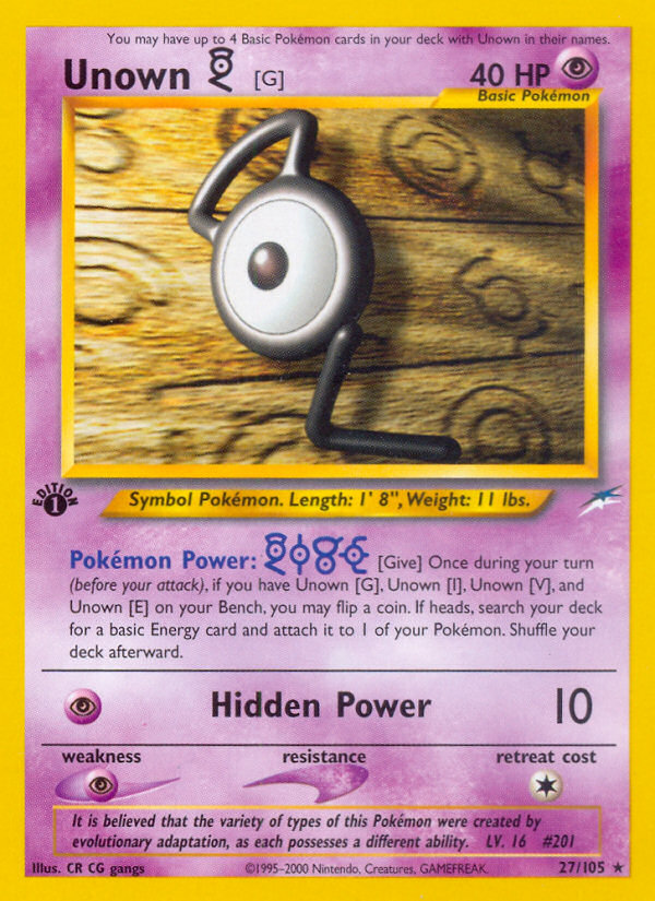 Unown [G] [NEO4-27]