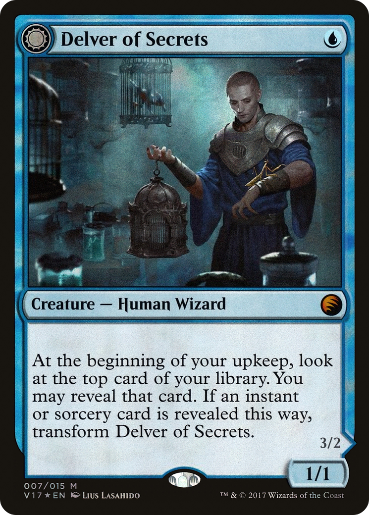 Delver of Secrets // Insectile Aberration [V17-7]