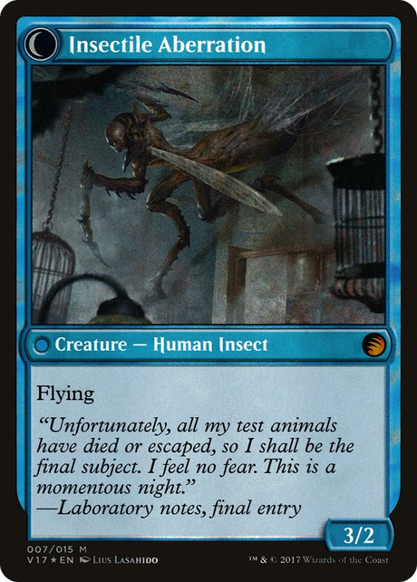 Delver of Secrets // Insectile Aberration [V17-7]