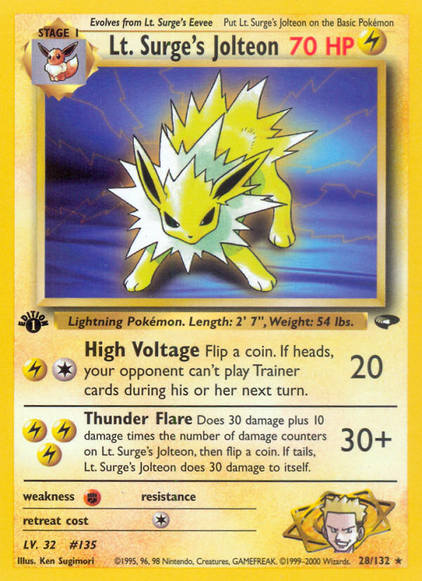 Lt. Surge's Jolteon [GYM2-28]