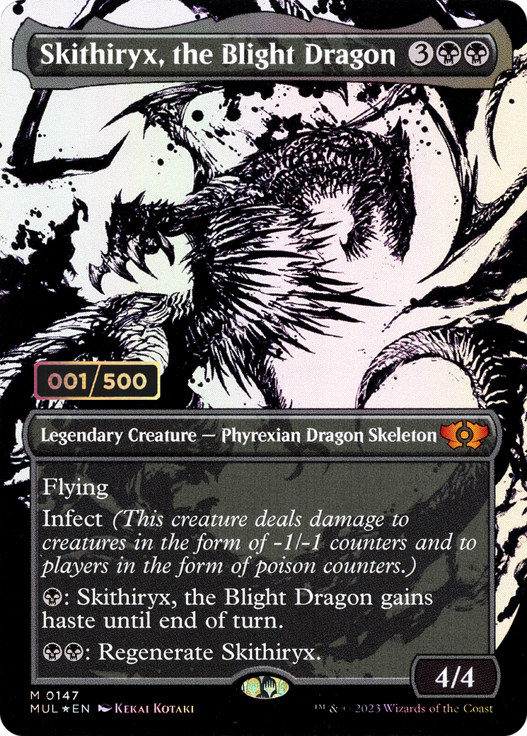 Skithiryx, the Blight Dragon - Borderless - Showcase - Serialized - Full Art [MUL-147z]