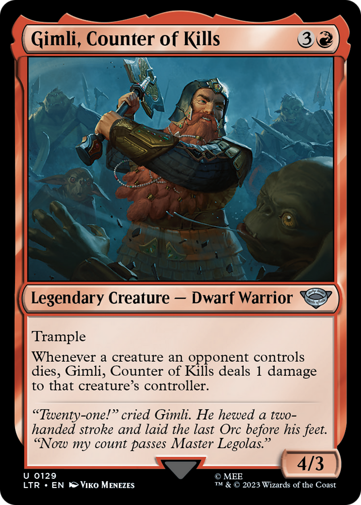 Gimli, Counter of Kills [LTR-129]