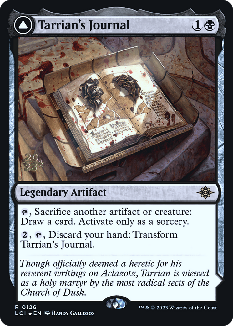 Tarrian's Journal // The Tomb of Aclazotz - Prerelease Promo [PLCI-126s]