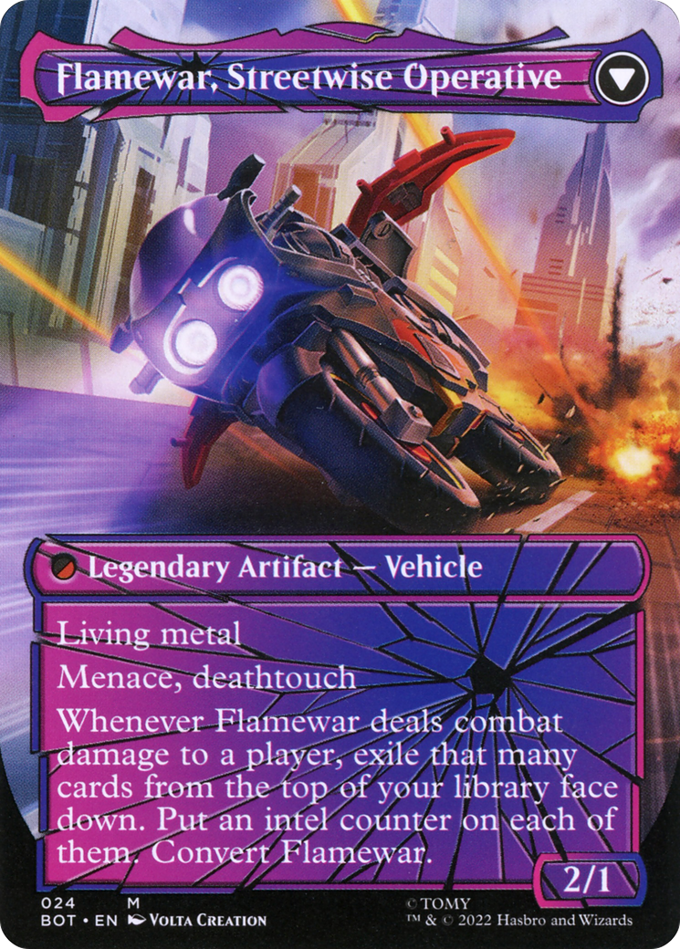 Flamewar, Brash Veteran // Flamewar, Streetwise Operative - Borderless [BOT-24]