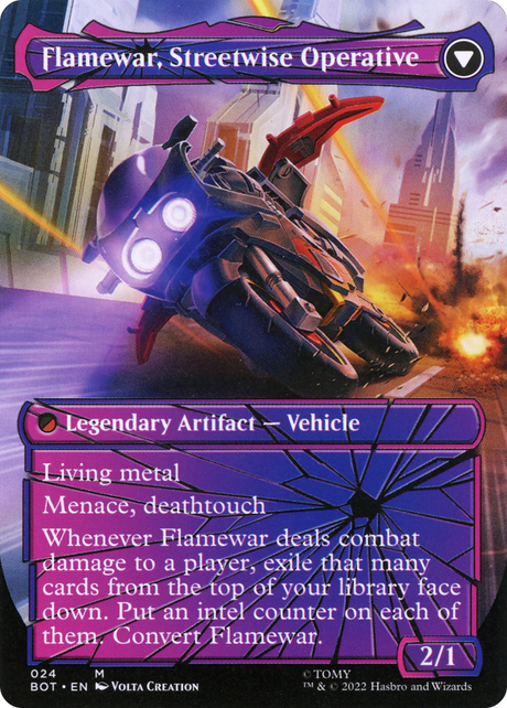 Flamewar, Brash Veteran // Flamewar, Streetwise Operative - Borderless [BOT-24]