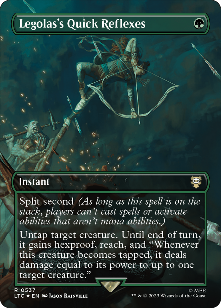 Legolas's Quick Reflexes - Borderless - Surge Foil [LTC-537]