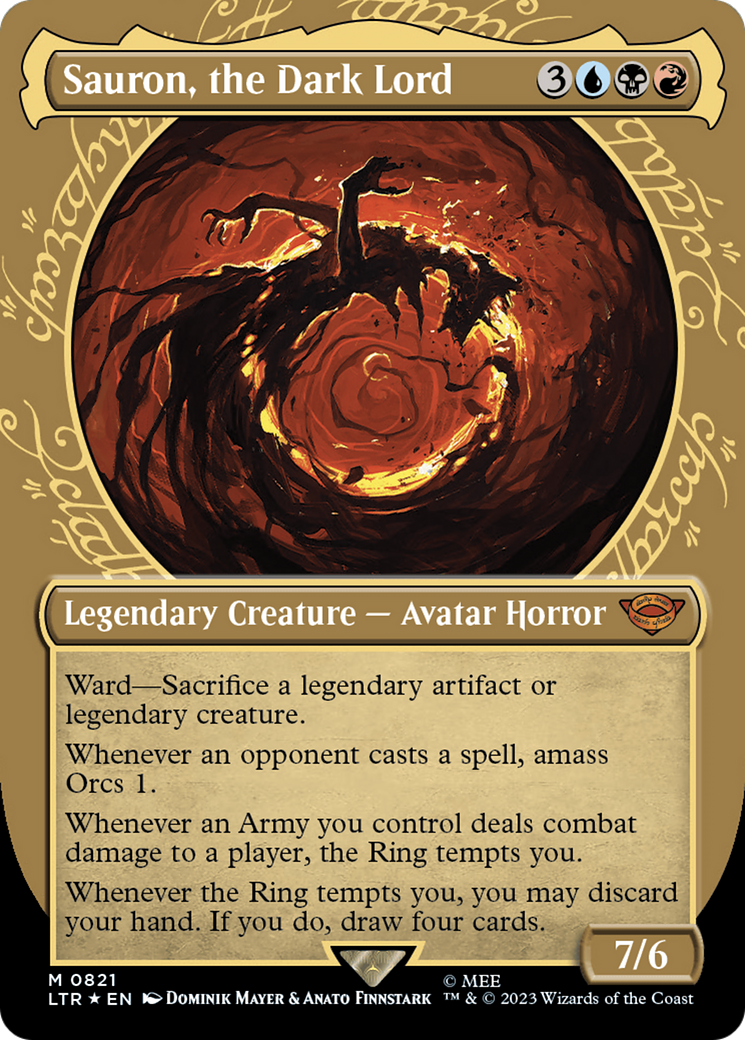 Sauron, the Dark Lord - Borderless - Showcase - Surge Foil [LTR-821]