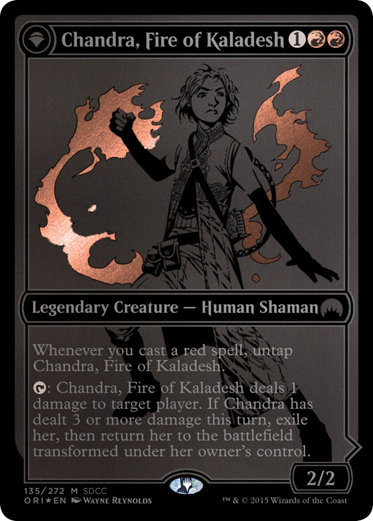 Chandra, Fire of Kaladesh // Chandra, Roaring Flame - Promo [PS15-135]