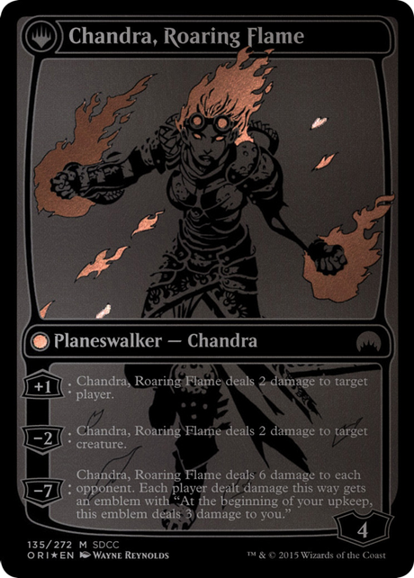 Chandra, Fire of Kaladesh // Chandra, Roaring Flame - Promo [PS15-135]