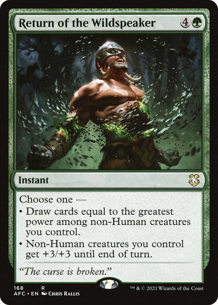 Return of the Wildspeaker [AFC-168]