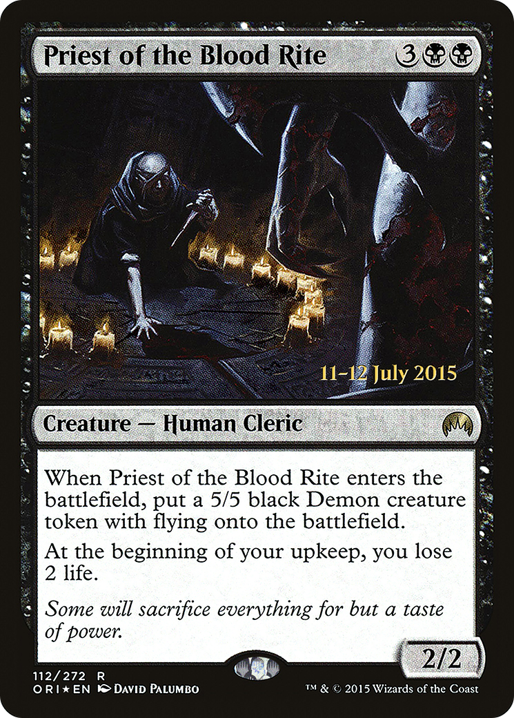 Priest of the Blood Rite - Prerelease Promo [PORI-112s]