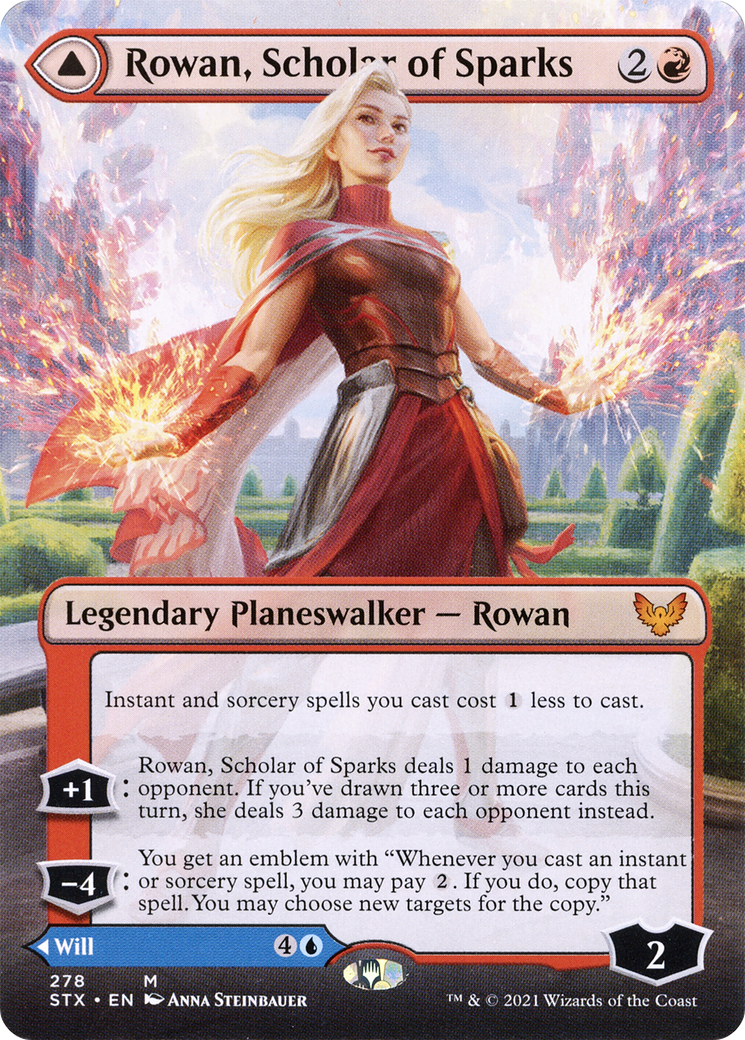Rowan, Scholar of Sparks // Will, Scholar of Frost - Borderless [STX-278]