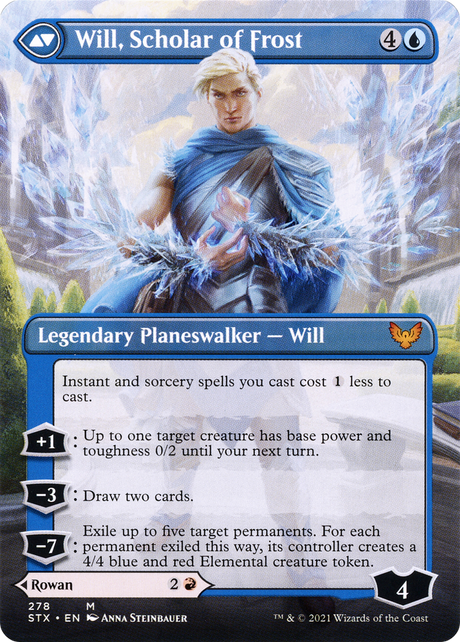 Rowan, Scholar of Sparks // Will, Scholar of Frost - Borderless [STX-278]