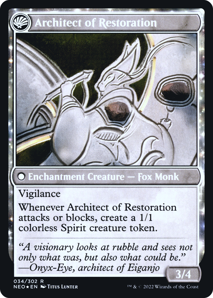 The Restoration of Eiganjo // Architect of Restoration - Prerelease Promo [PNEO-34s]