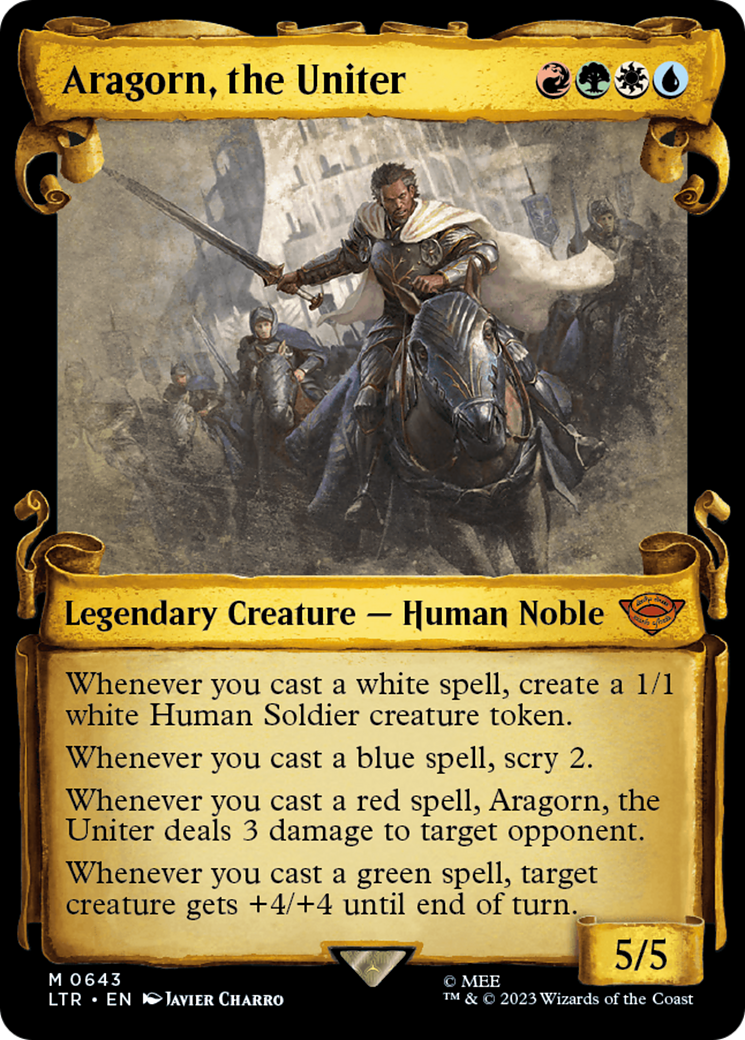 Aragorn, the Uniter - Scroll Showcase [LTR-643]