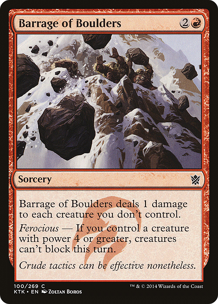 Barrage of Boulders [KTK-100]