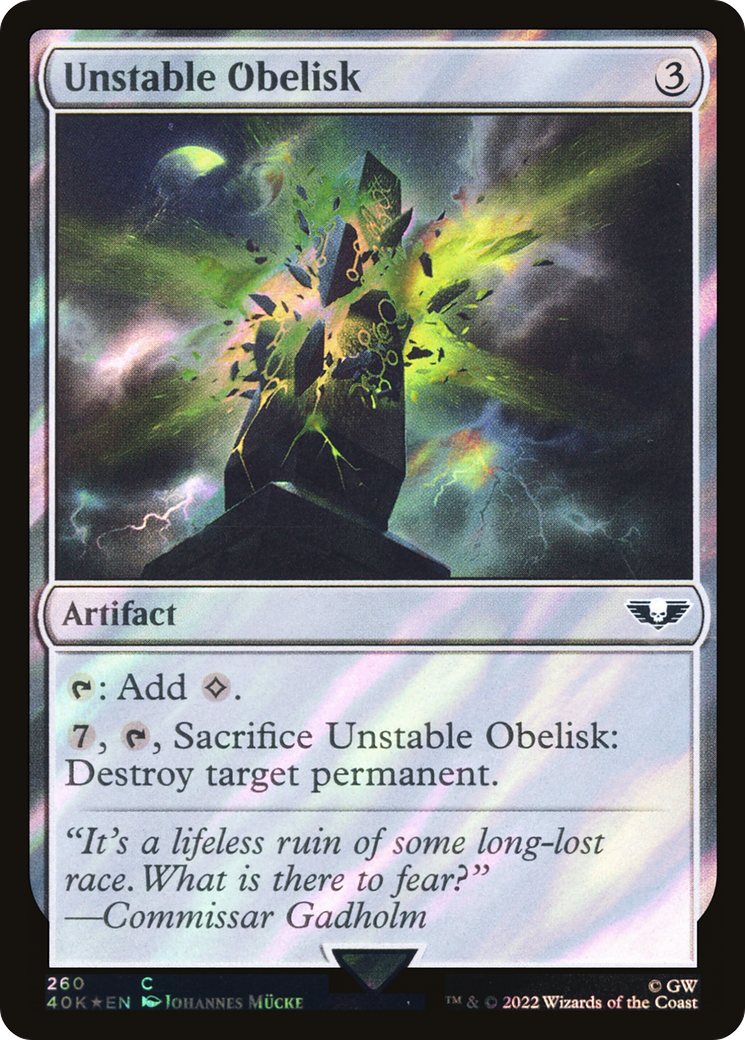 Unstable Obelisk - Surge Foil [40K-260★]