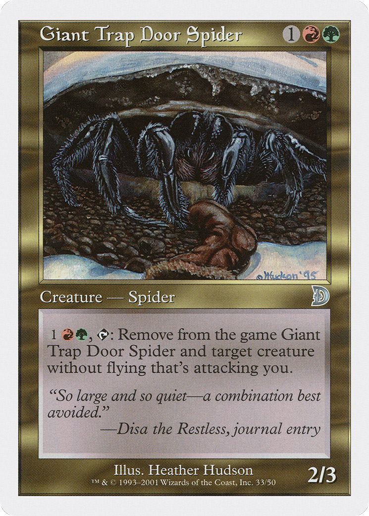 Giant Trap Door Spider [DKM-33]