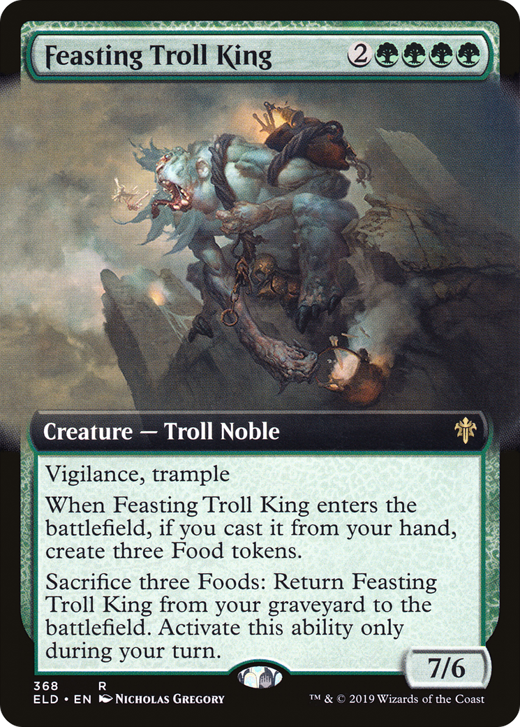 Feasting Troll King - Extended Art [ELD-368]