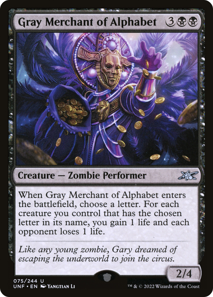 Gray Merchant of Alphabet [UNF-75]